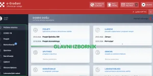 Portal zdravlje landing stranica preko e-građani