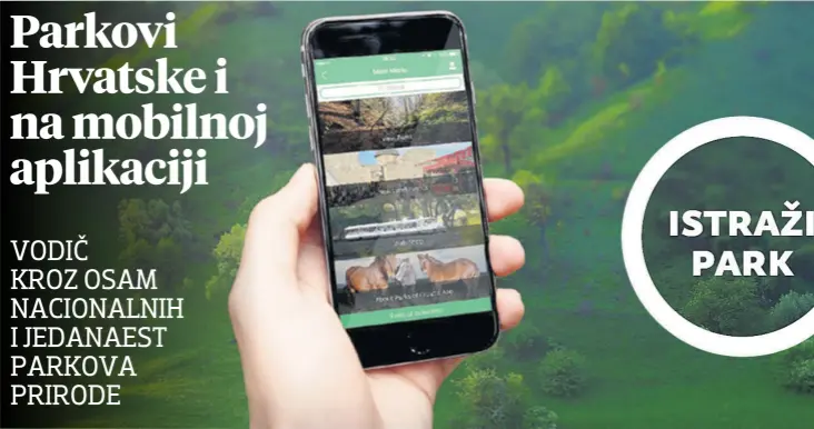Aplikacija Parkovi Hrvatske