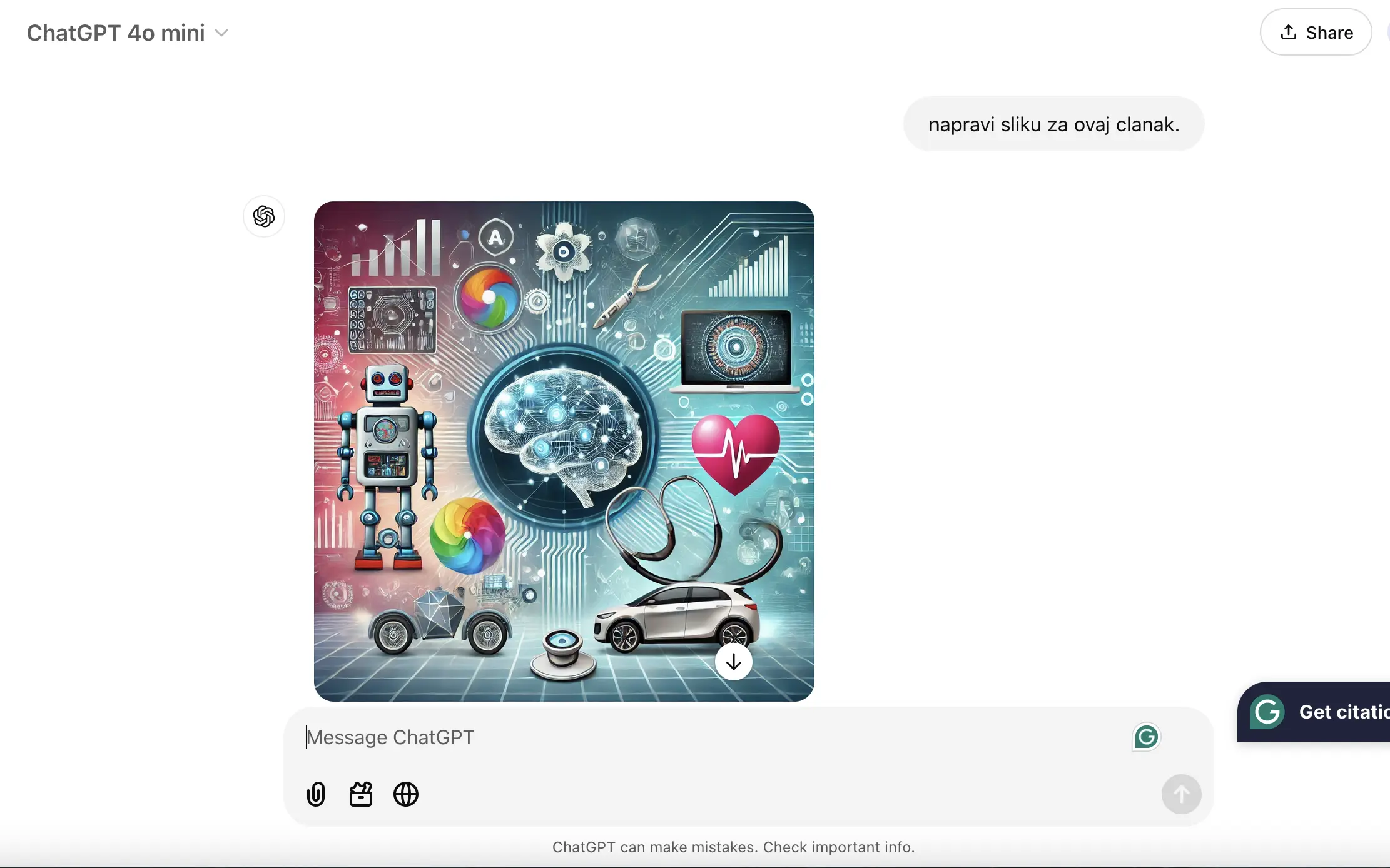 Generiranje slike uz pomoć DALL-E i ChatGPT