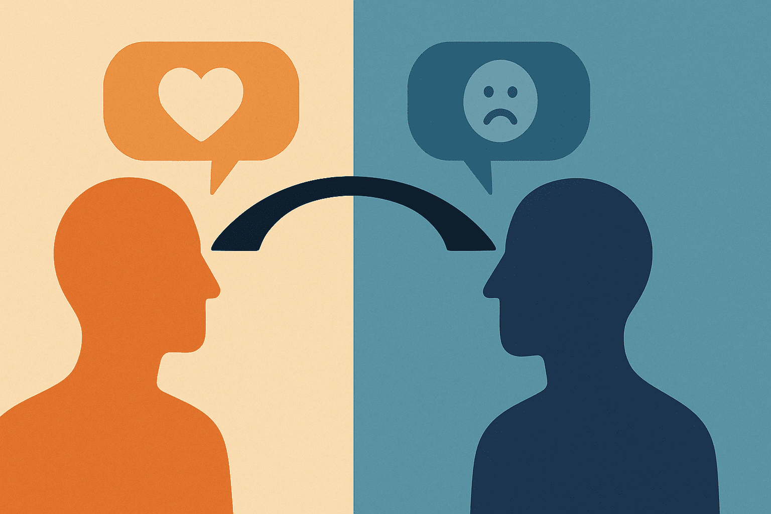 Minimalistička grafika apstraktnih figura koje simboliziraju Adlerovu ideju komunikacije